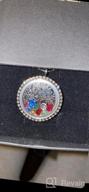 img 1 attached to Stainless Steel Family Tree Of Life Locket Necklace With Birthstones - Perfect DIY Mothers Gift! review by Kim Marin