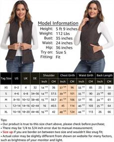 img 1 attached to Women'S Quilted Vest - Stand Collar Lightweight Zip Outwear For Women