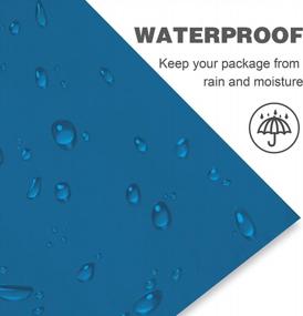 img 1 attached to Premium Blue Poly Mailers - Pack Of 100 | 16X21 Inch Waterproof & Tear-Proof Shipping Envelopes With Self-Sealing Strip