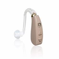 перезаряжаемый слуховой аппарат для пожилых людей и взрослых: banglijian ziv-206 с 4 каналами, многоуровневым шумоподавлением, адаптивным подавлением обратной связи и 2 типами звуковых трубок (один блок) логотип