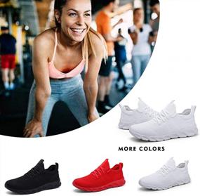 img 1 attached to Comfortable And Stylish Walking Shoes For Women: Damyuan Tennis Sneakers With Lightweight Design And Casual Lace-Up