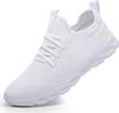 comfortable and stylish walking shoes for women: damyuan tennis sneakers with lightweight design and casual lace-up logo