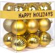 gold 3.2" large christmas balls - christmas tree decoration ornaments shatterproof hanging balls for new year easter valentine holiday decorations set of 18pcs logo