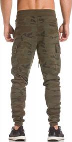 img 2 attached to Men'S Cargo Jogger Pants: Perfect For Workouts, Casual Wear And Work Trousers By PAIZH