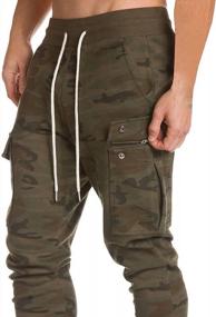 img 1 attached to Men'S Cargo Jogger Pants: Perfect For Workouts, Casual Wear And Work Trousers By PAIZH