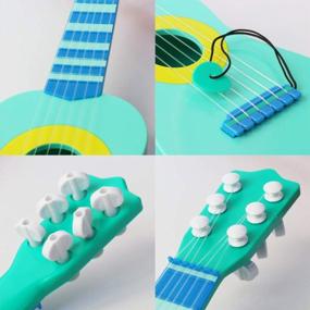 img 1 attached to Cute And Educational! Introducing The WEY&FLY 6-String Kids Toy Guitar For Developmental Fun And Learning