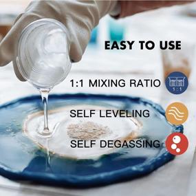 img 1 attached to 16Oz Teexpert Resin Epoxy With Triple UV Resistance For Clear, Safe Casting In Art, Jewelry, And Crafts - Perfect For Making River Tables, Tumblers, Coasters, Trays, And More!