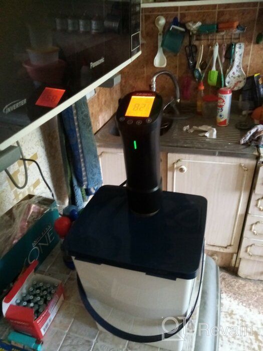 img 3 attached to Inkbird WiFi Sous Vide Culinary Precision Cooker - ISV-200W, 1000W Immersion Circulator with Timer and Recipes, Ultra-Quiet Sous-Vide Machine review by Aneta Szymaska ᠌