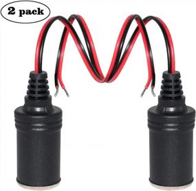 img 2 attached to 12V Car Cigarette Lighter Male Plug Replacement (Female Socket Cable-2P)