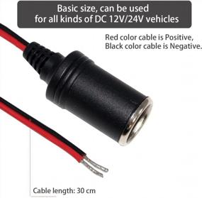 img 3 attached to 12V Car Cigarette Lighter Male Plug Replacement (Female Socket Cable-2P)
