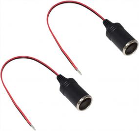 img 4 attached to 12V Car Cigarette Lighter Male Plug Replacement (Female Socket Cable-2P)