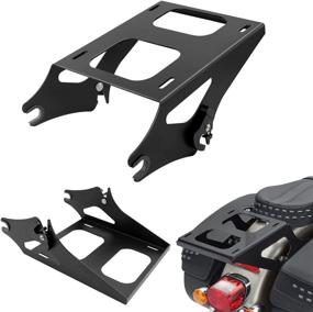 img 3 attached to ROADGIVE Detachable Tour Pack Pak Mount Luggage Rack - Compatible with Harley Davidson Touring Street Glide/ Electra Glide/ Road Glide/ Road King 2014-2021, Black