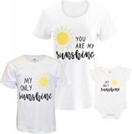 ☀️ adorable matching baby and mom shirts – you are my sunshine логотип