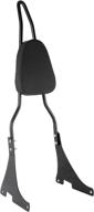 innoglow sissy bar with backrest - pu passenger pad & driver rider support - fits harley sportster xl883 xl1200 04-up (black) логотип