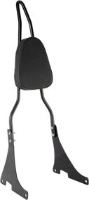 img 4 attached to INNOGLOW Sissy Bar with Backrest - PU Passenger Pad & Driver Rider Support - Fits Harley Sportster XL883 XL1200 04-UP (Black)