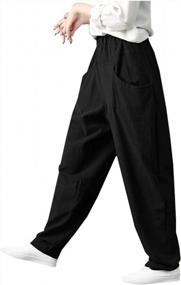 img 2 attached to Casually Chic: SCOFEEL Women'S Cotton Linen Baggy Pants With Big Pockets