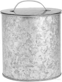 img 2 attached to 🔒 Amici Home Newport Galvanized Silver Metal Storage Canisters, Set of 4 - 30-56-102 & 156 oz Capacity