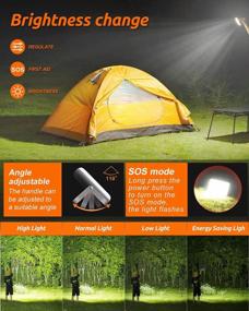 img 2 attached to Eventek LED Camping Lantern: Rechargeable, 1200LM, 5 Light Modes & 20000MAh Power Bank!