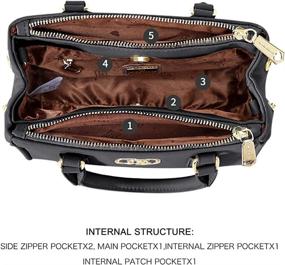 img 1 attached to CLUCI Handbags Leather Designer Shoulder Women's Handbags & Wallets at Satchels