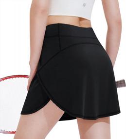 img 3 attached to High-Waisted Tennis Skorts For Women By CAMELSPORTS - Cute Mini Skirts With Shorts For Athletics, Golf & Workouts In Summer