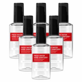 img 4 attached to Kundal Hand Sanitizer Gel - Pack Of 6 Travel Size Bottles, FDA Approved, 62% Ethyl Alcohol & Green Tea Extracts - Kills 99.9% Germs
