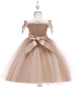 img 2 attached to Dresses Wedding Sleeveless Children Daughter Girls' Clothing : Dresses