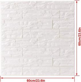 img 3 attached to Upgrade Your Walls With Doremy 3D Brick Wall Panels: Self-Adhesive, Waterproof, And Modern Style - Perfect For Bedrooms, Kitchens And Living Rooms (12PCS, White)