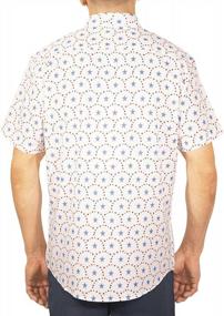 img 2 attached to Visive Men'S Short Sleeve Printed Button Down Shirts - Wide Range Of Novelty Prints In Sizes S To 4XL