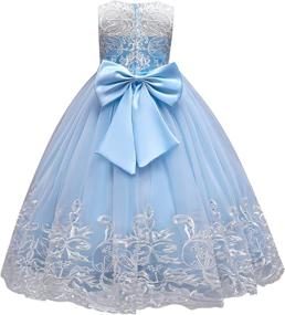 img 4 attached to Girls' Dresses for Wedding, 👗 Bridesmaid, Princess, Communion, and Birthday Celebrations