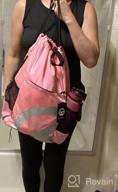 img 1 attached to Water-Resistant Drawstring Backpack With Pockets - Ideal Sports Sackpack, String Bag And Gym Sack For Men And Women By TRAILKICKER review by David Crowder
