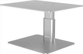 img 4 attached to Get Organized In Style: BoYata Adjustable Height Monitor Riser Stand For TV, PC, Laptop, And IMac
