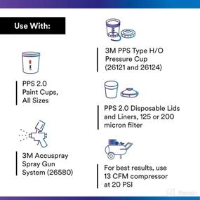 img 3 attached to 🎨 Повышение эффективности распыления краски с помощью дозаправок насадок 3M Accuspray для системы распылительного пистолета PPS 2.0 - 1.3 мм, зеленый (4 штуки)