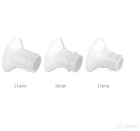 img 1 attached to Effortless Pumping with iAPOY Wearable Breast Pump Shields: Comfortable, Efficient, and Made Without BPA (19mm)