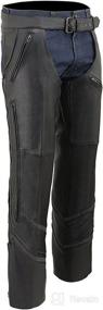 img 4 attached to Milwaukee Vented Leather Chaps Black