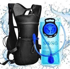 img 4 attached to 🎒 Ultra-Light Hydration Pack Water Vest Backpack - Hydro Bag with 2L Water Bladder | Ideal for Running, Cycling, Hiking, Marathon | Raves & Hydropack for Women, Men, Kids | Black
