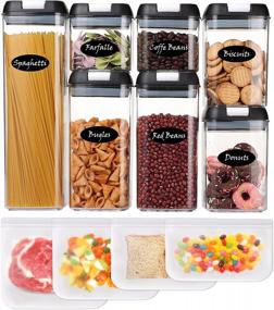 img 4 attached to Organize Your Kitchen With KEOUKE Airtight Food Storage Containers Set-11 PC