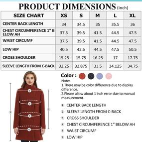 img 3 attached to IKAZZ Womens Windproof Elegant Mid Length Women's Clothing via Coats, Jackets & Vests