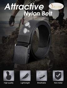 img 3 attached to JASGOOD Military Tactical Plastic Belts for Men - Breathable & Lightweight Accessories at their Finest