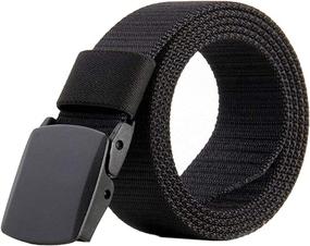 img 4 attached to JASGOOD Military Tactical Plastic Belts for Men - Breathable & Lightweight Accessories at their Finest