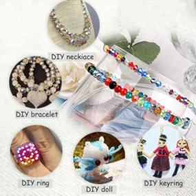 img 2 attached to 750Pcs 6Mm Bicone Glass Crystal AB Colorful Jewelry Making Beads For Handmade Bracelet Crafts Supplies