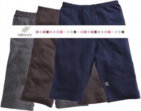 img 4 attached to Organic Pant Set For Boys - Baby Soy Janey 3-Pack | Perfect Gift Idea!