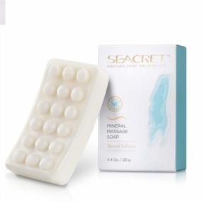 img 4 attached to SEACRET Natural Soap - Mineral Soap Bar With Dead Sea Minerals & Olive Oil For A Healthy Glowing Skin. 4.4 Oz