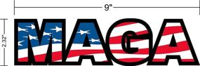 img 1 attached to MAGA Bumper Sticker Make Decals®