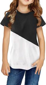 img 2 attached to Sidefeel Casual Sleeve Colorblock Birthday Girls' Clothing - Tops, Tees & Blouses