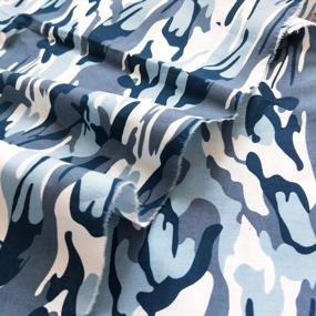 img 1 attached to ZAIONE Camouflage Fat Quarter Fabric 5Pcs 18.8"X18.8"(48Cm X 48Cm) Camo Print Cotton Poplin Fabric Quilting For Clothes Sewing Patchwork DIY Craft