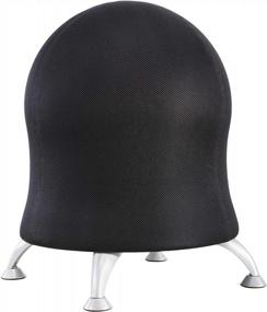 img 4 attached to 🪑 Safco Zenergy Ball Chair: Active Seating in Black with Low Profile Design