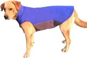 img 4 attached to 🐶 Winter Dog Coat - Waterproof, Thicken Dog Jacket for Lab, Pitbull, Doberman, Standard Poodle, and German Shepherd - Large Breed Dog Apparel in Blue (2XL)