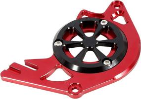 img 2 attached to 🏍️ F FIERCE CYCLE Red Motorbike Aluminum Chain Guard Sprocket Engine Cover - Compatible with Honda MSX125 2013-2017