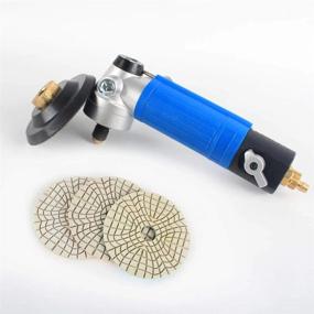 img 1 attached to Raizi Air Wet Stone Polisher With Rubber Backer Pad And 3 Step Diamond Wet Polishing Pads