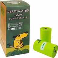 go green with moonygreen compostable dog poop bags: extra thick, leak-proof, vegetable-based refills in bulk (120 count) логотип